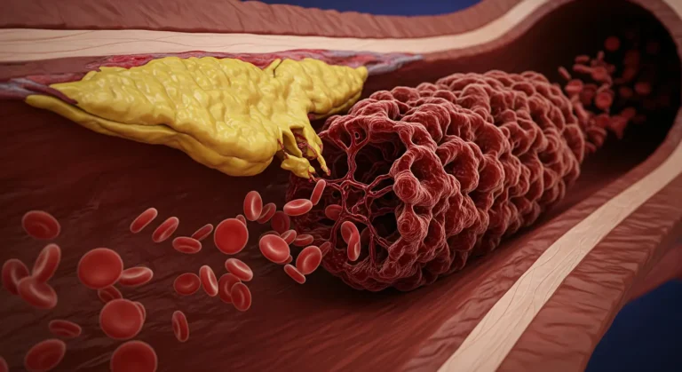 ruptured arterial plaque